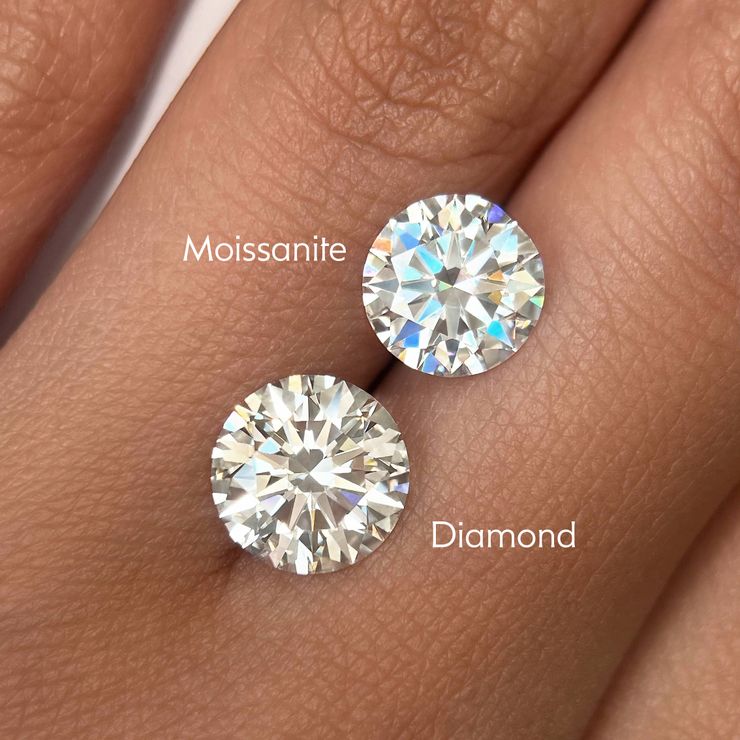 Moissanite brilliance and sparkle comparison